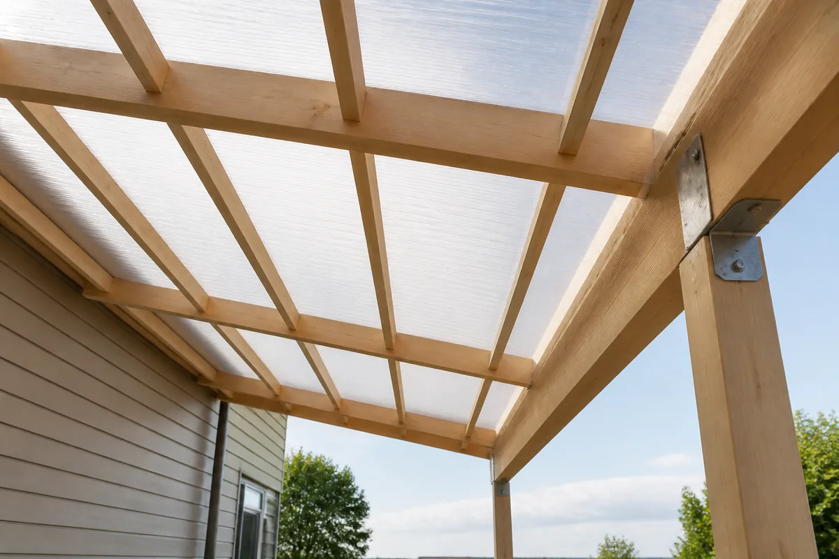 Carport bois adossé : fixation à la façade, pente et autorisation